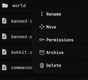 A visual cue showing a right-click menu on a folder with the "Archive" option highlighted.